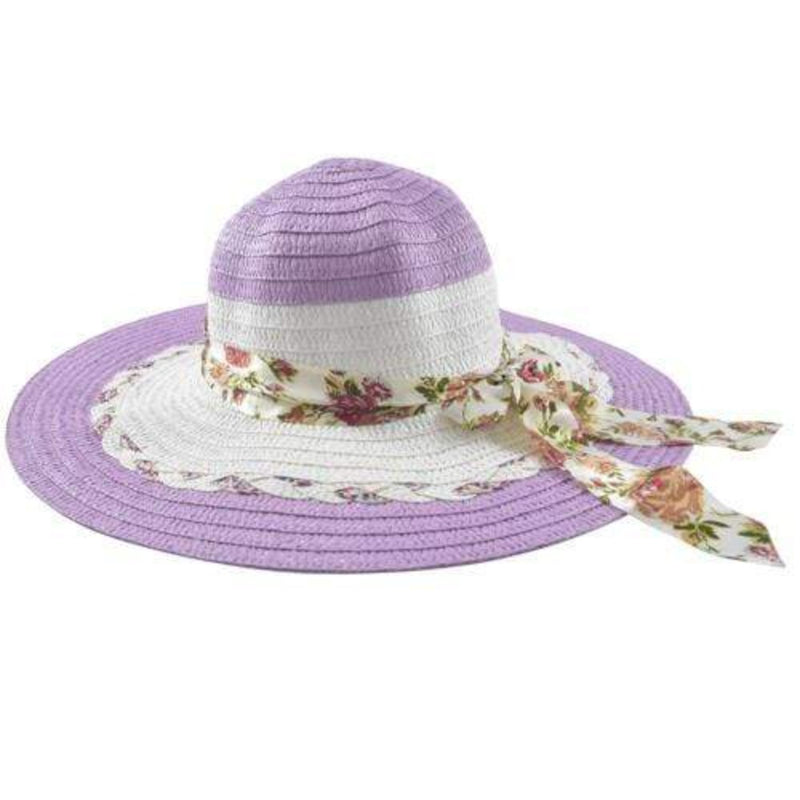 Essentials Ladies Accessories Purple Essentials Ladies Summer Hat