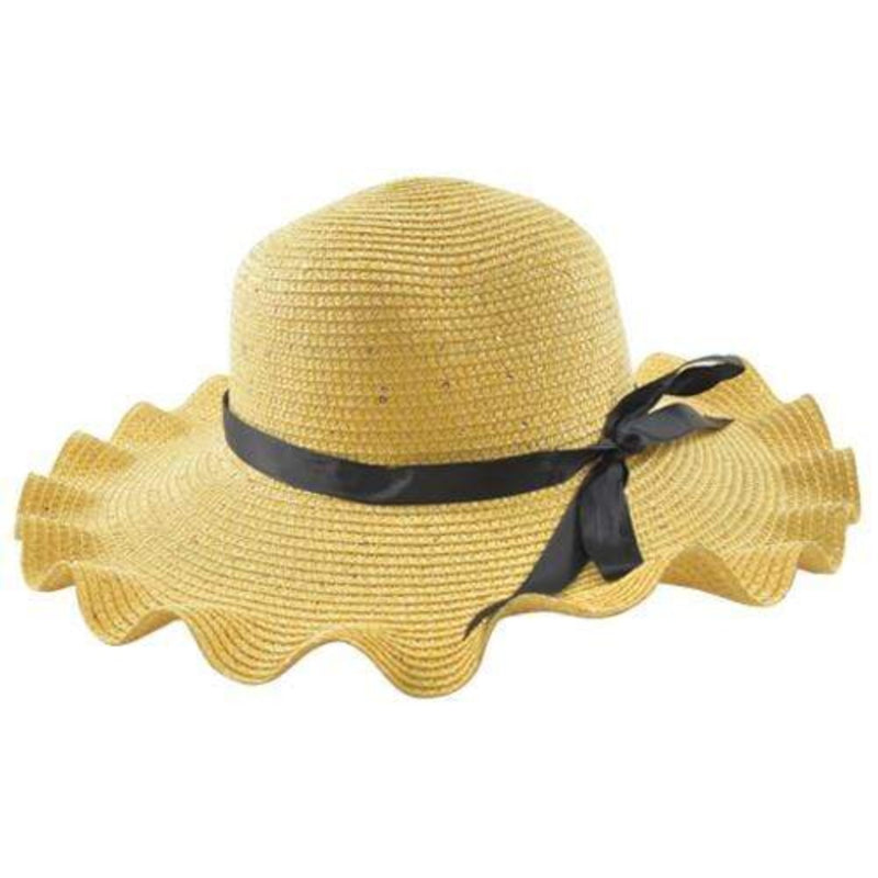 Essentials Ladies Accessories Yellow Essentials Ladies Summer Hat