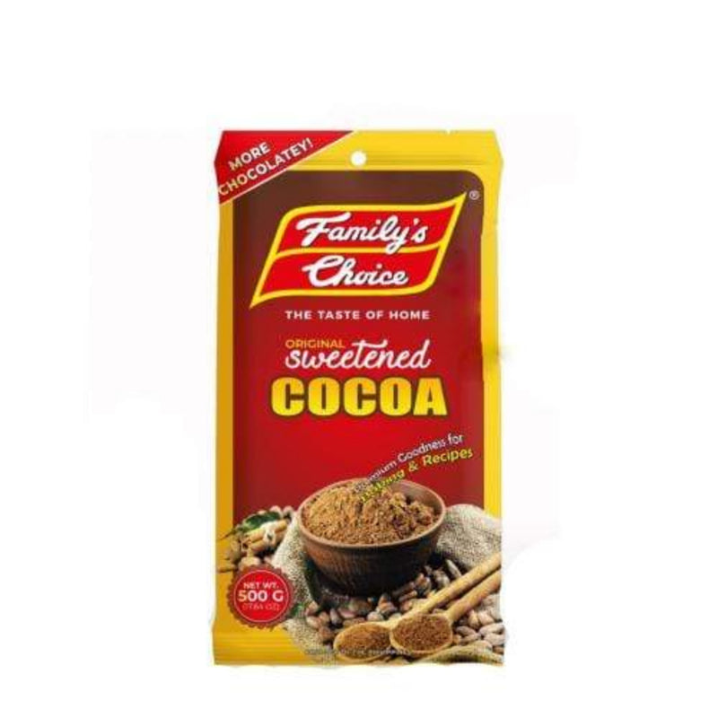 Family Breakfast Drinks Family's Choice Sweetened Cocoa Powder  500g