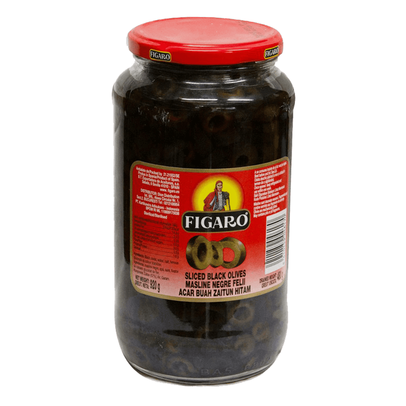 Figaro Salads Figaro Olives Black Sliced 920g