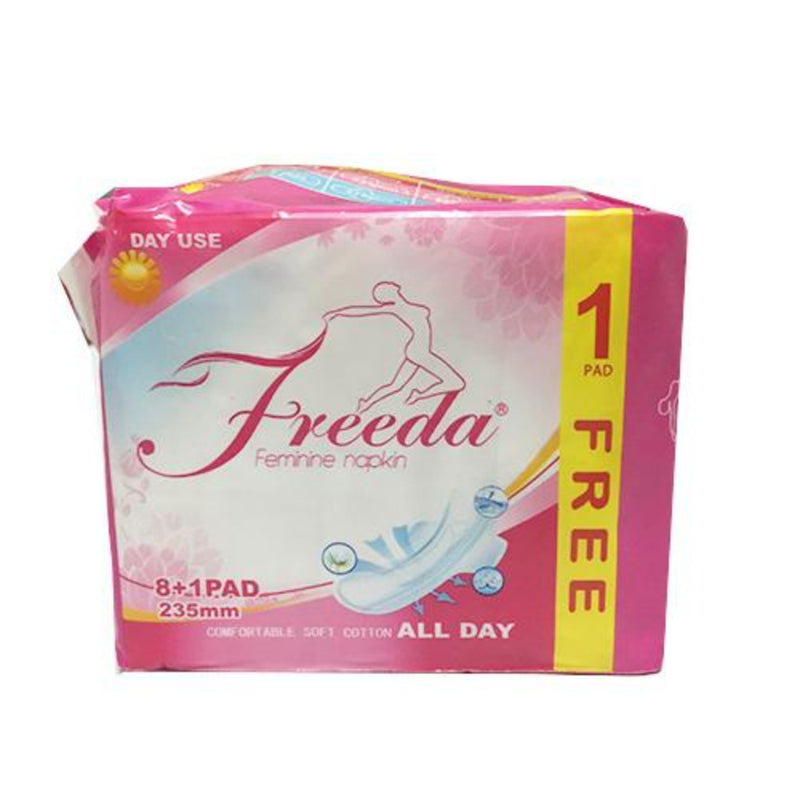 Freeda Feminine Care Freeda Napkin Soft Cotton Day Use with Wings 8's + 2pads