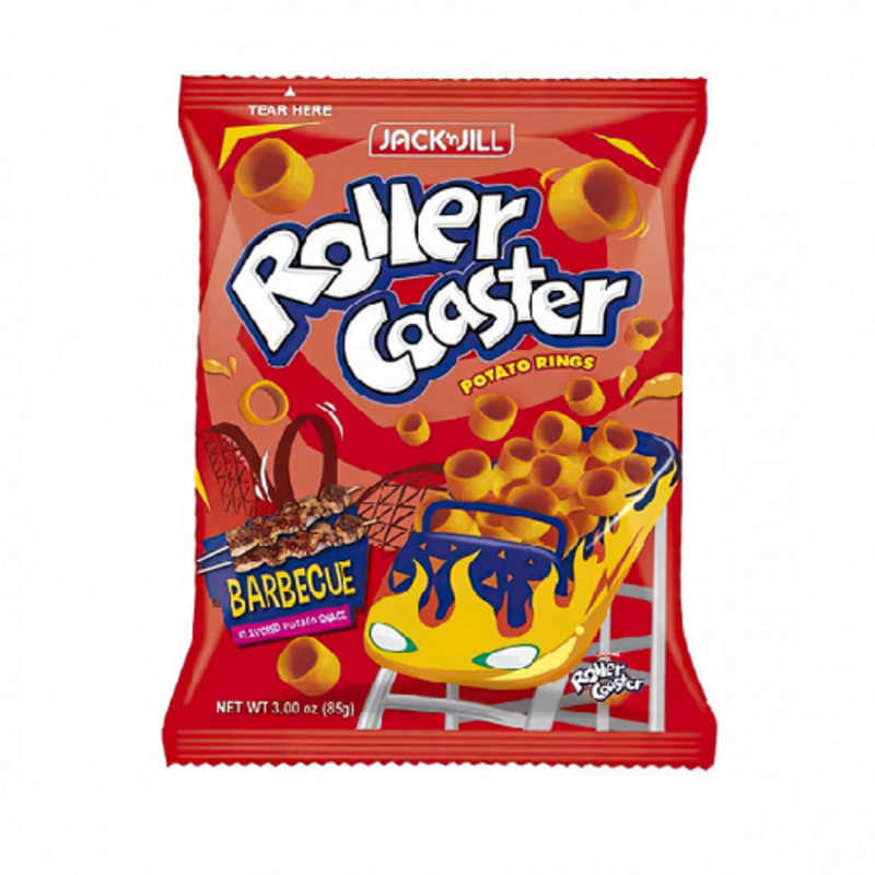 Jack 'n Jill Roller Coaster Potato Rings Barbecue 85g
