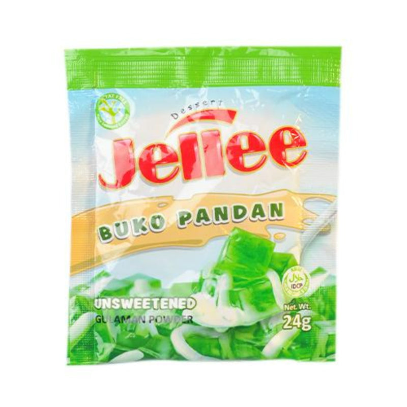 Jellee Baking Needs Jellee Gulaman Powder Unsweetened Buko Pandan 24g