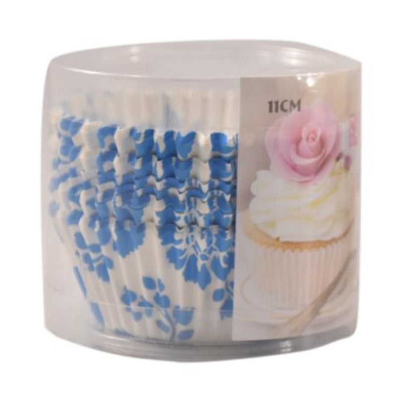 Kcc Household Blue Flower 100's Paper Cup Printed Colored