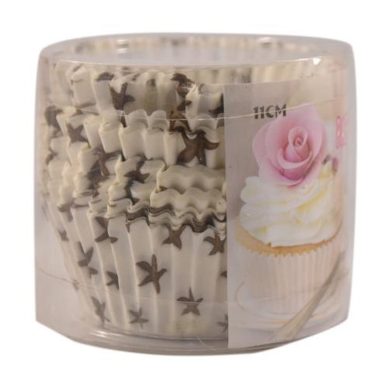 Kcc Household Brown Star 100's Paper Cup Printed Colored