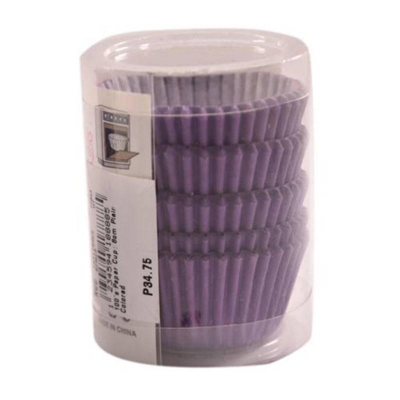 Kcc Household Violet 100's Paper Cup 8cm Plain Colored