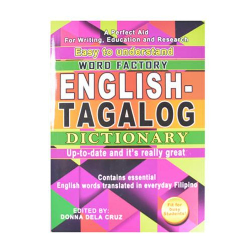 Kcc School And Office Supplies English-Tagalog Dictionary 480 Pages