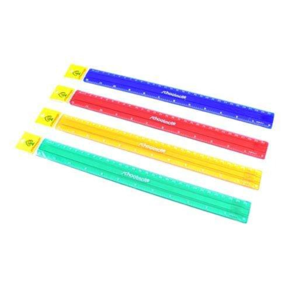 Schoolmate Neo-Transparent Ruler 12 In