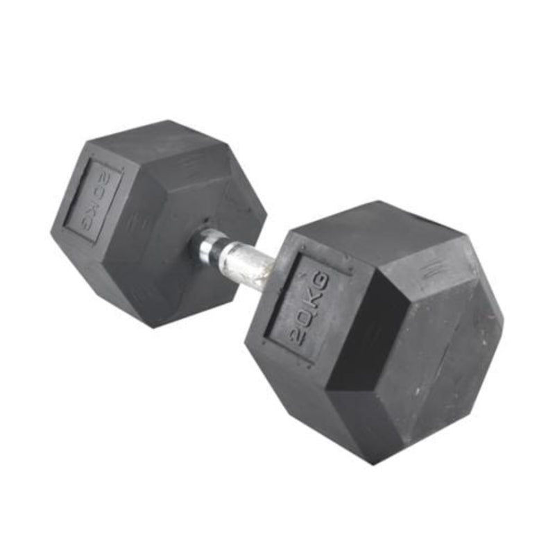 Kcc Sports And Fitness Black Hex Dumbell 20Kg