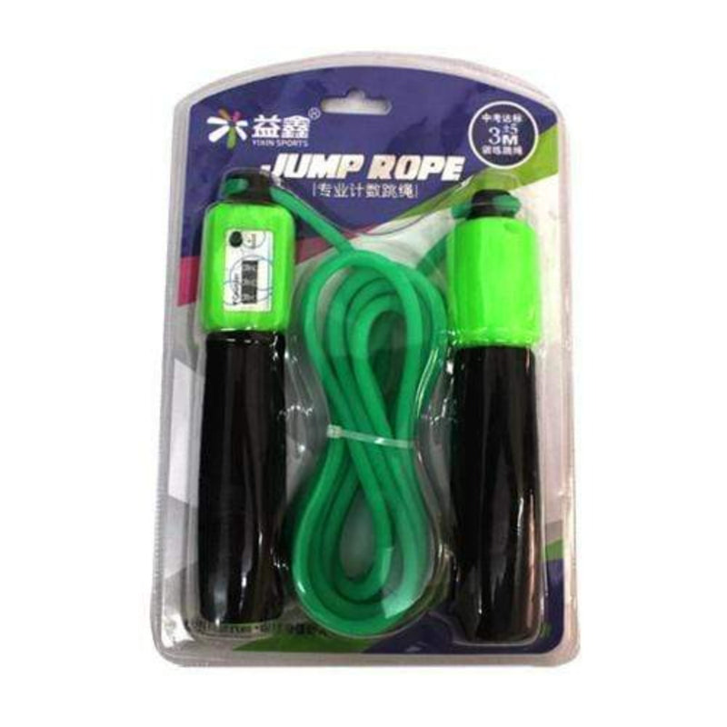 Kcc Sports And Fitness Green Jumping Rope With Counter
