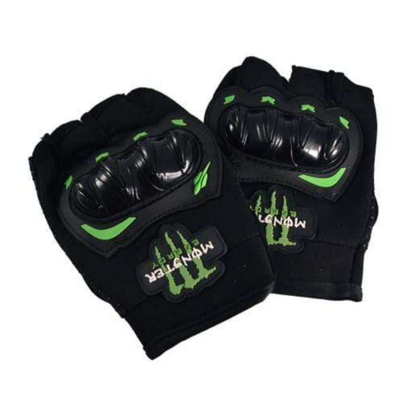 Monster Sports And Fitness Monster Motorcycle Half Gloves