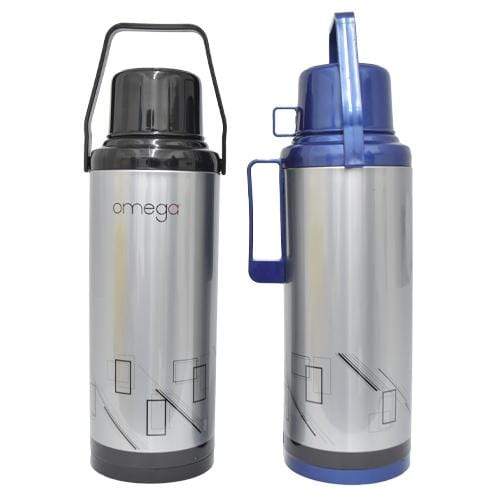 Omega Household Omega Metal Double Cup Vacuum Flask In Gift Box