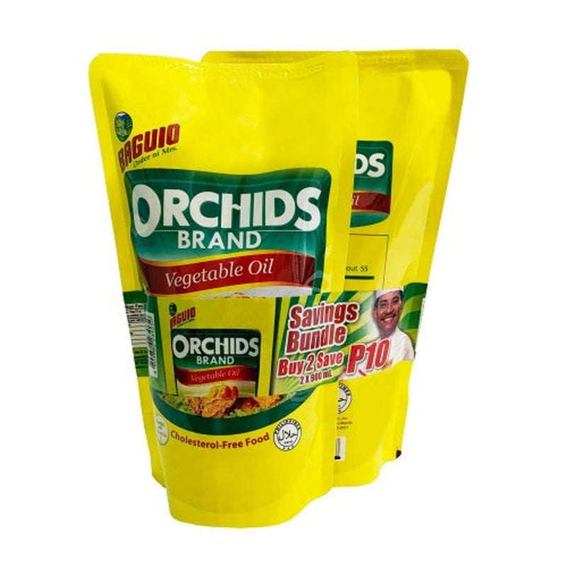 Baguio Orchids Brand Pure Vegetable Oil SUP 900ml x 2's