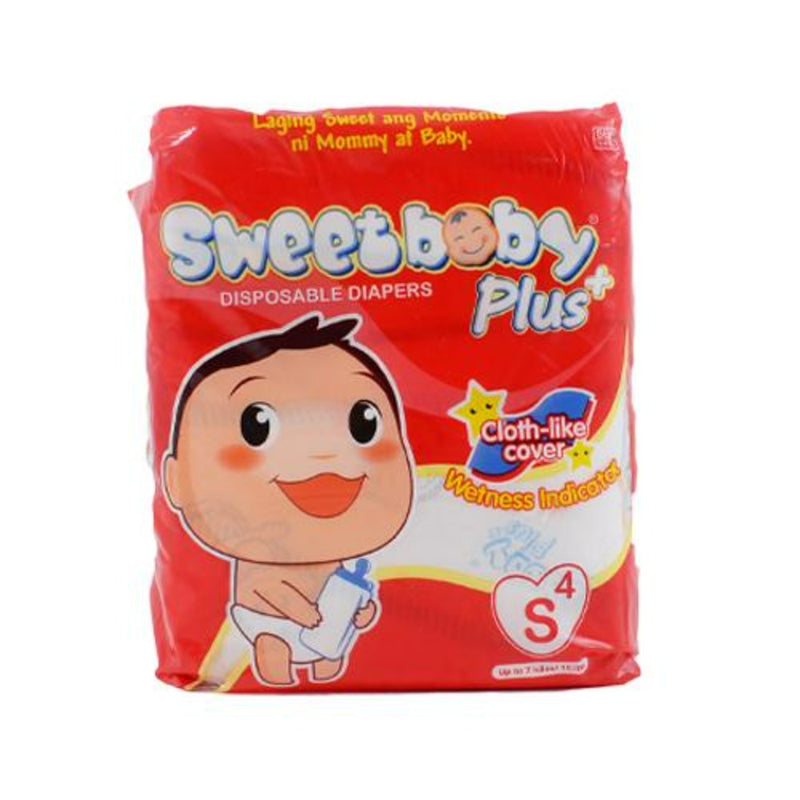 Sweet Baby Baby Care Sweet Baby Diaper Plus Mini Pack Small 4's