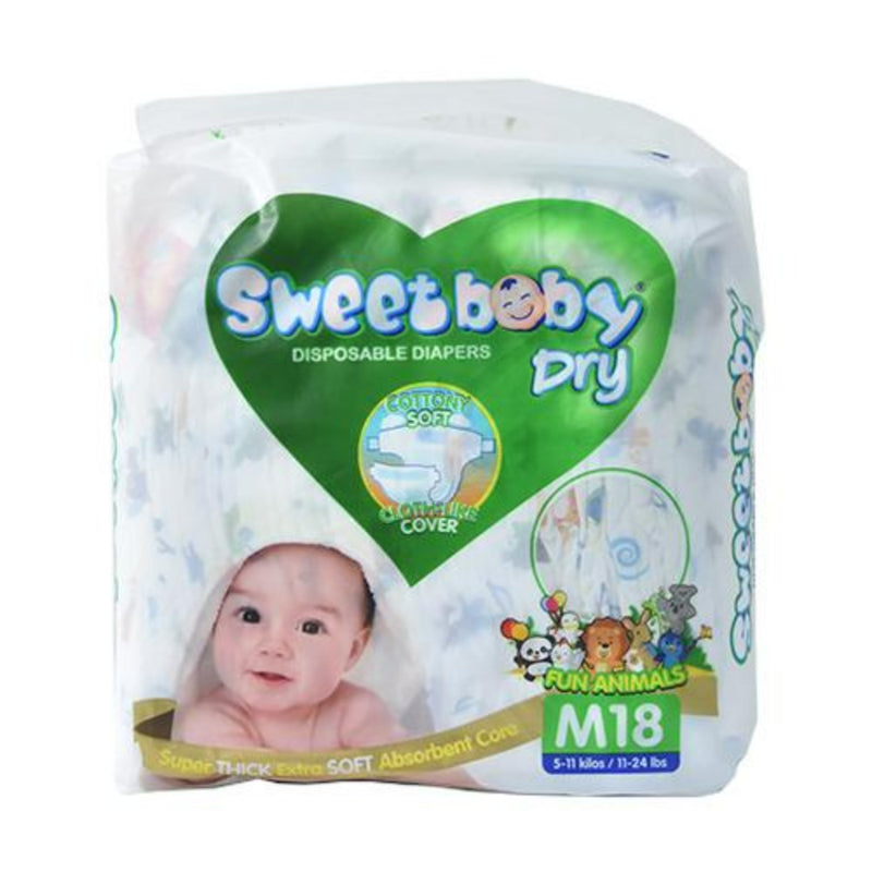 Sweet Baby Baby Care Sweet Baby Dry Diaper Travel Pack  Medium 18's