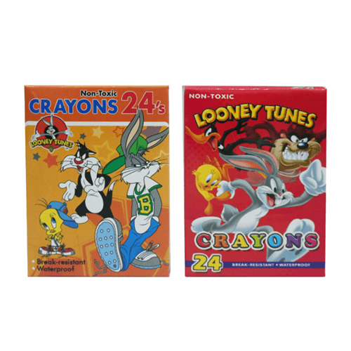 Topline School And Office Supplies Topline Crayons 24's Looney Tunes