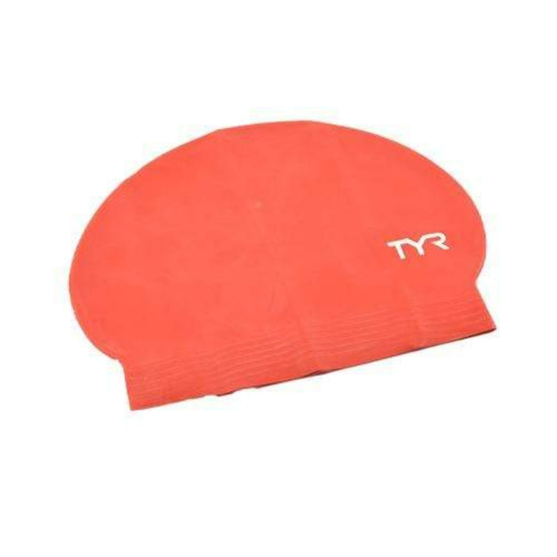 TYR Sports And Fitness Red Tyr Latex Swim Cap