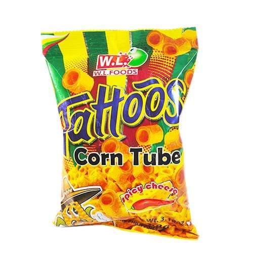W.L. Snacks W.L. Tattoos Corn Tube Spicy Cheese 88g
