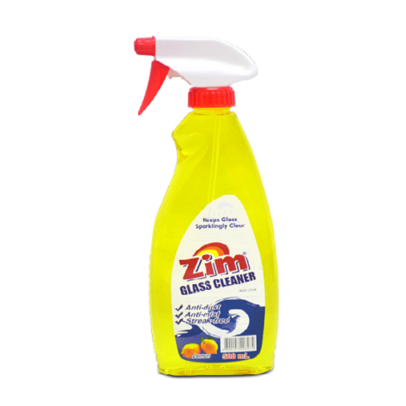 Zim Glass Cleaner With Trigger Head Lemon 500ml