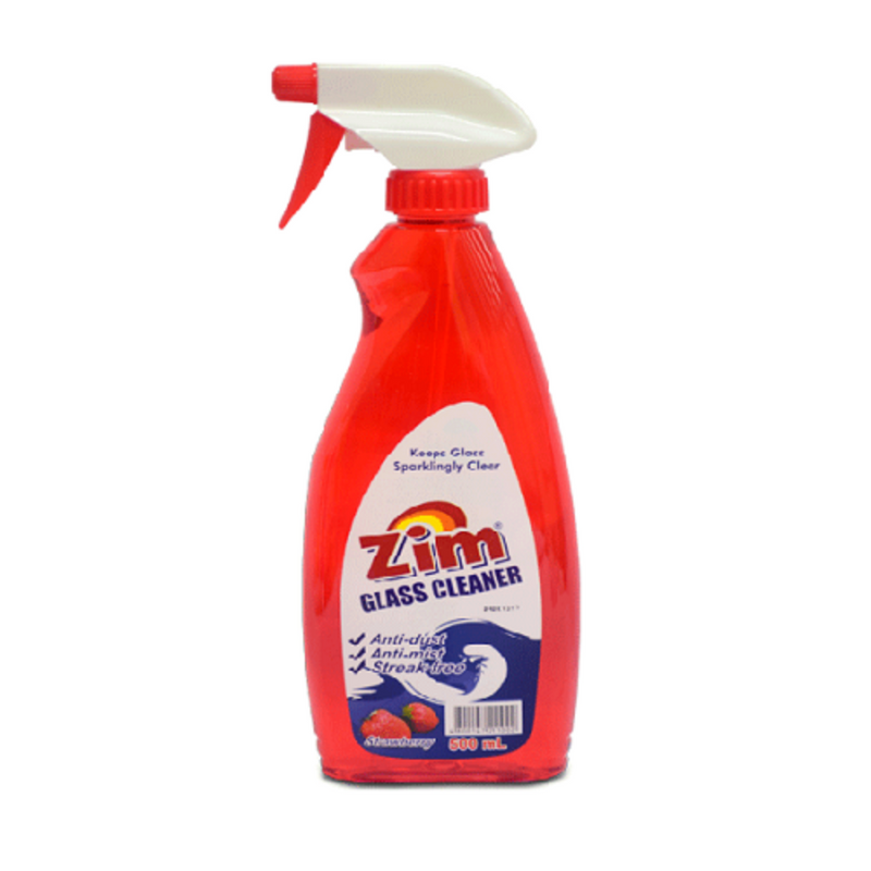 Zim Glass Cleaner With Trigger Head Strawberry 500ml